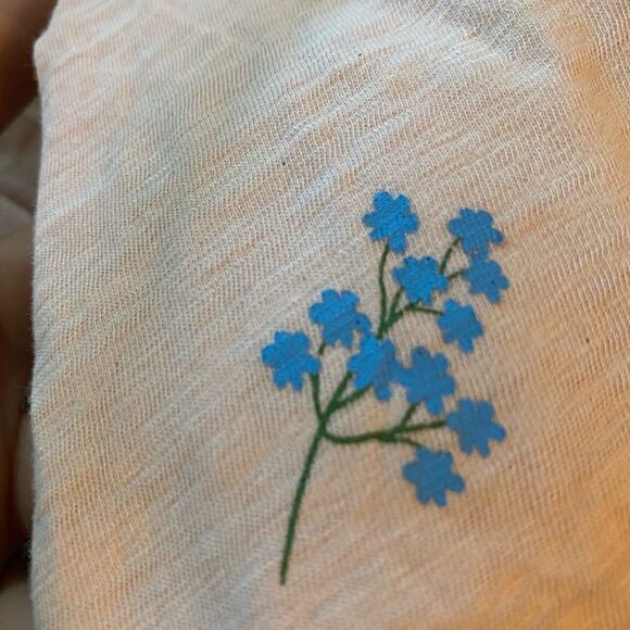 Dip pink Wildflower Graphic T-shirt Floral botanical herbal boho cotton XL - Picture 6 of 7